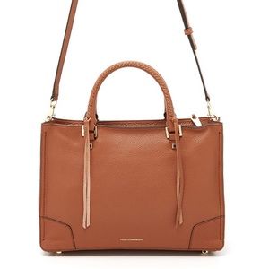 New Rebecca Minkoff Regan Satchel - Almond